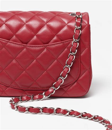 chanel small flap red